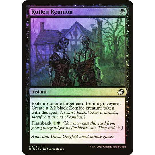 Rotten Reunion - Innistrad: Midnight Hunt Foil (inglés)