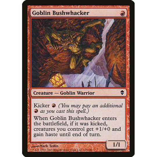 Goblin Bushwhacker - Zendikar (español)