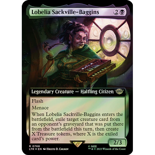 Lobelia Sackville-Baggins (0768 - Extended Art - Surge Foil) - The Lord of the Rings: Tales of Middle-earth Variants Foil (inglés)