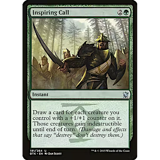Inspiring Call - Dragons of Tarkir (inglés)