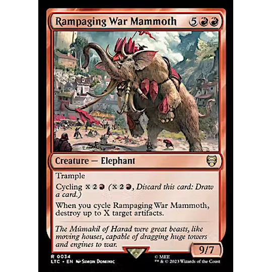 Rampaging War Mammoth - The Lord of the Rings: Tales of Middle-earth Commander Decks (español)