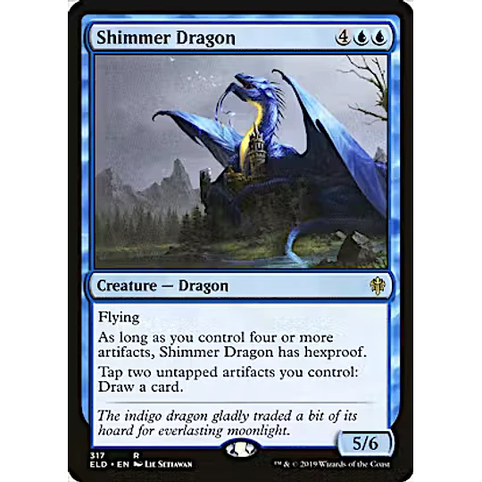 Shimmer Dragon (Brawl Deck Card) - Throne of Eldraine (inglés)