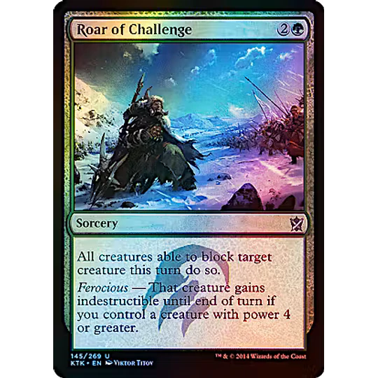 Roar of Challenge - Khans of Tarkir Foil (español)