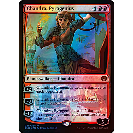 Chandra, Pyrogenius (Foil - Planeswalker Deck) - Kaladesh (español)