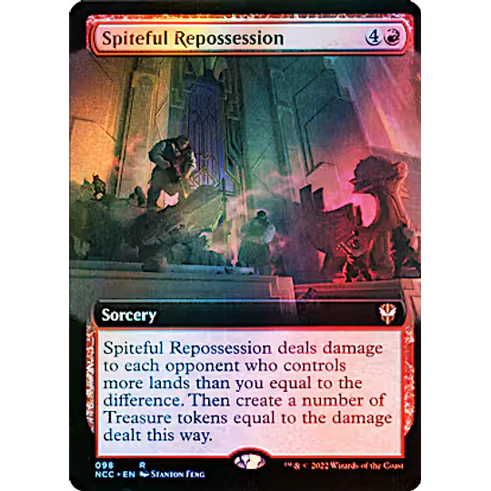 Spiteful Repossession (Extended Art) - Streets of New Capenna Commander Decks Variants Foil (inglés)