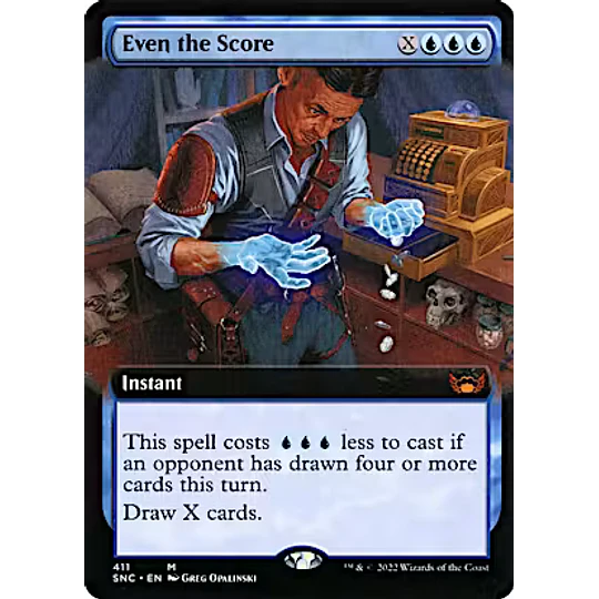 Even the Score (Extended Art) - Streets of New Capenna Variants (inglés)