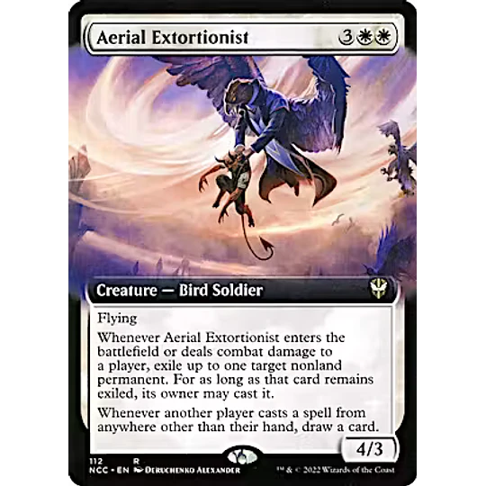 Aerial Extortionist (Extended Art) - Streets of New Capenna Commander Decks Variants (inglés)