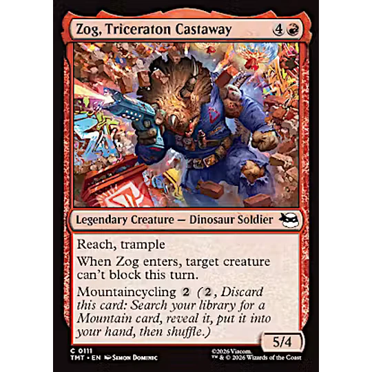 Zog, Triceraton Castaway - PLAYSET (x4)