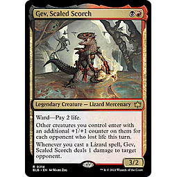Gev, Scaled Scorch - Bloomburrow (inglés)
