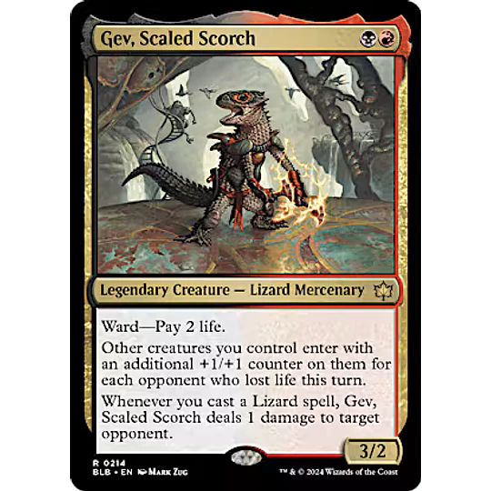 Gev, Scaled Scorch - Bloomburrow (inglés)