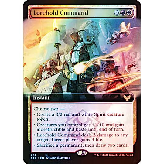 Lorehold Command (Extended Art) - Strixhaven: School of Mages Variants Foil (inglés)