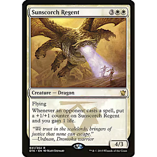Sunscorch Regent - Dragons of Tarkir (inglés)