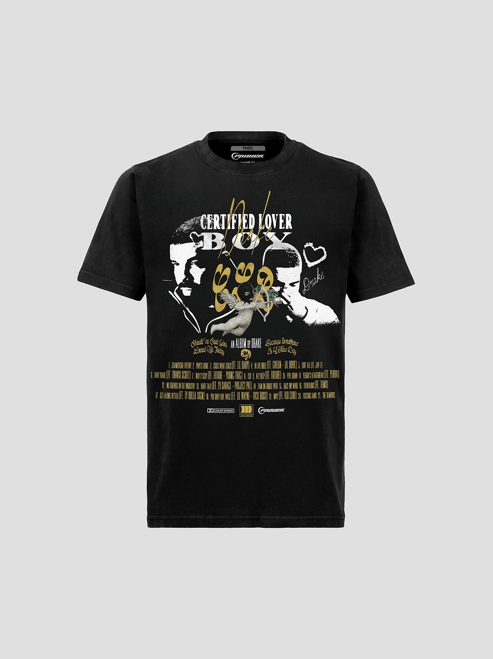 Drake Certified Lover Boy Black Tee (FIT NORMAL) 1