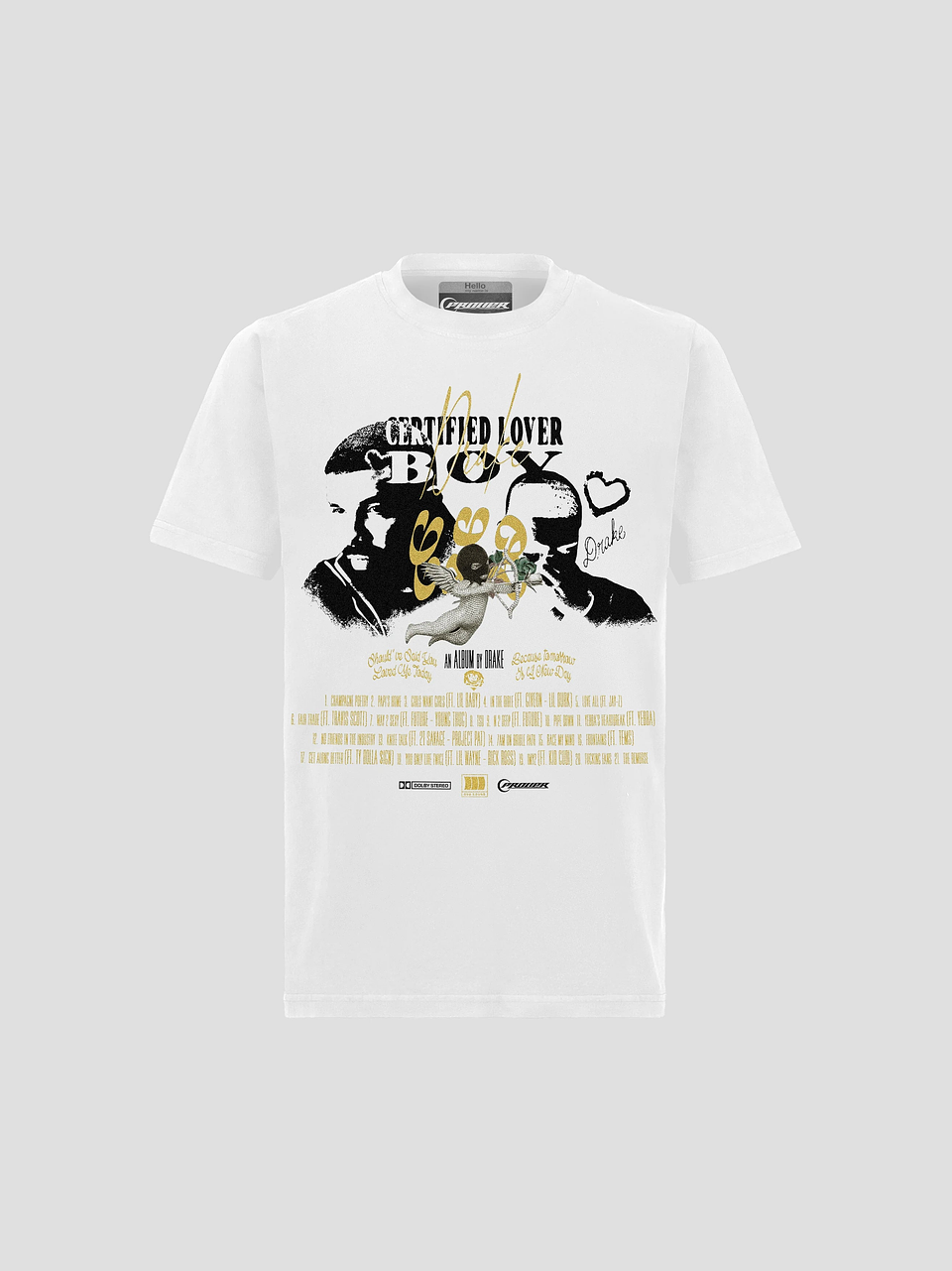 Drake Certified Lover Boy White Tee (FIT NORMAL) 1