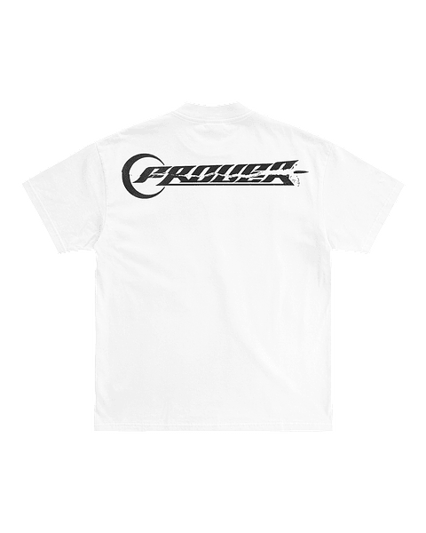Pierced Logo White Tee