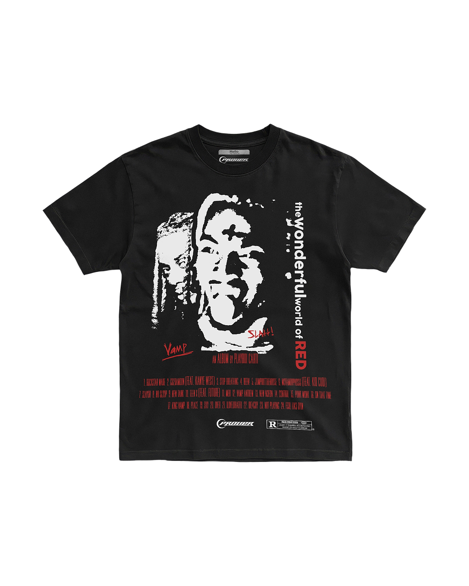 Playboi Carti World of Red Tee (FIT NORMAL) 1
