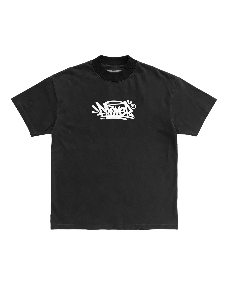 Tag Solid Black Tee 1