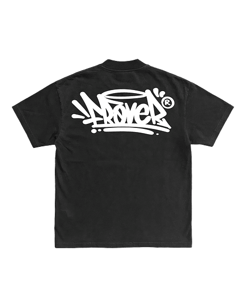 Tag Solid Black Tee