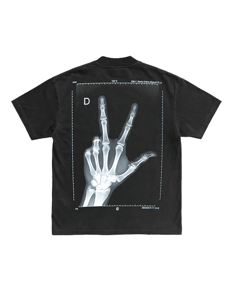 YVL Bone Signal Black Tee