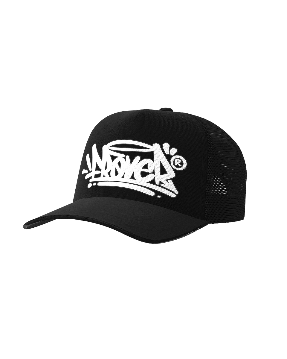 Trucker Hat Tag Solid Negro 1