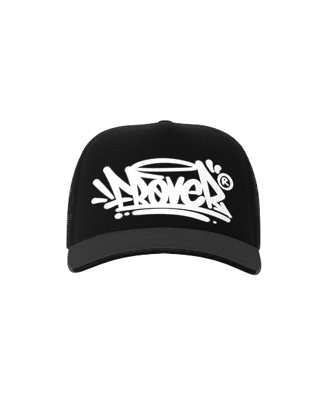 Trucker Hat Tag Solid Negro