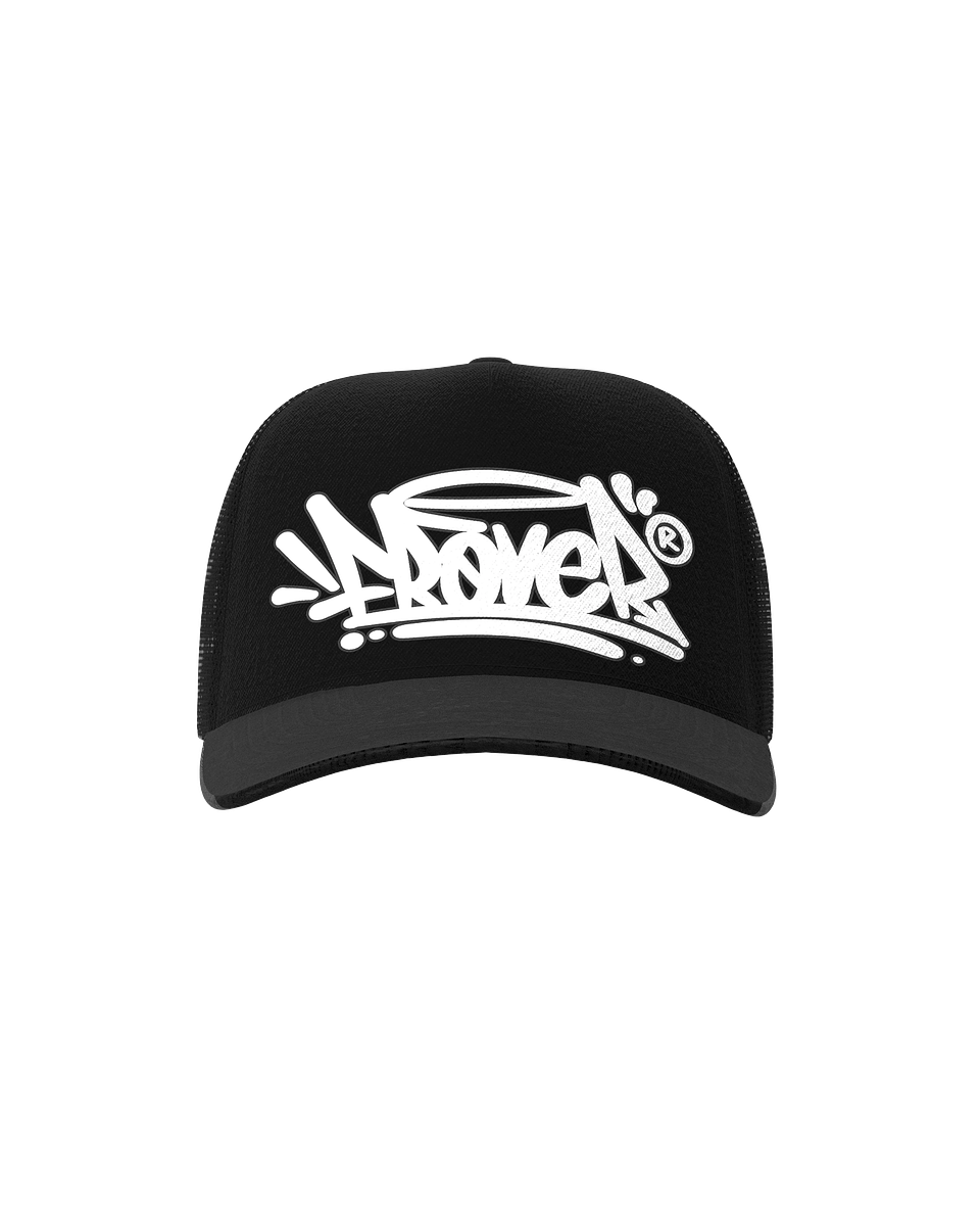 Trucker Hat Tag Solid Negro 2