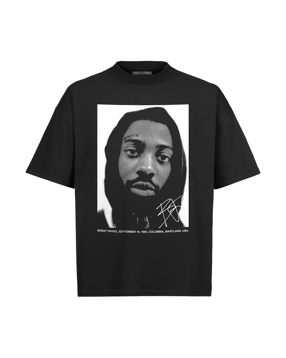 Brent Faiyaz Portrait Tee Black 1