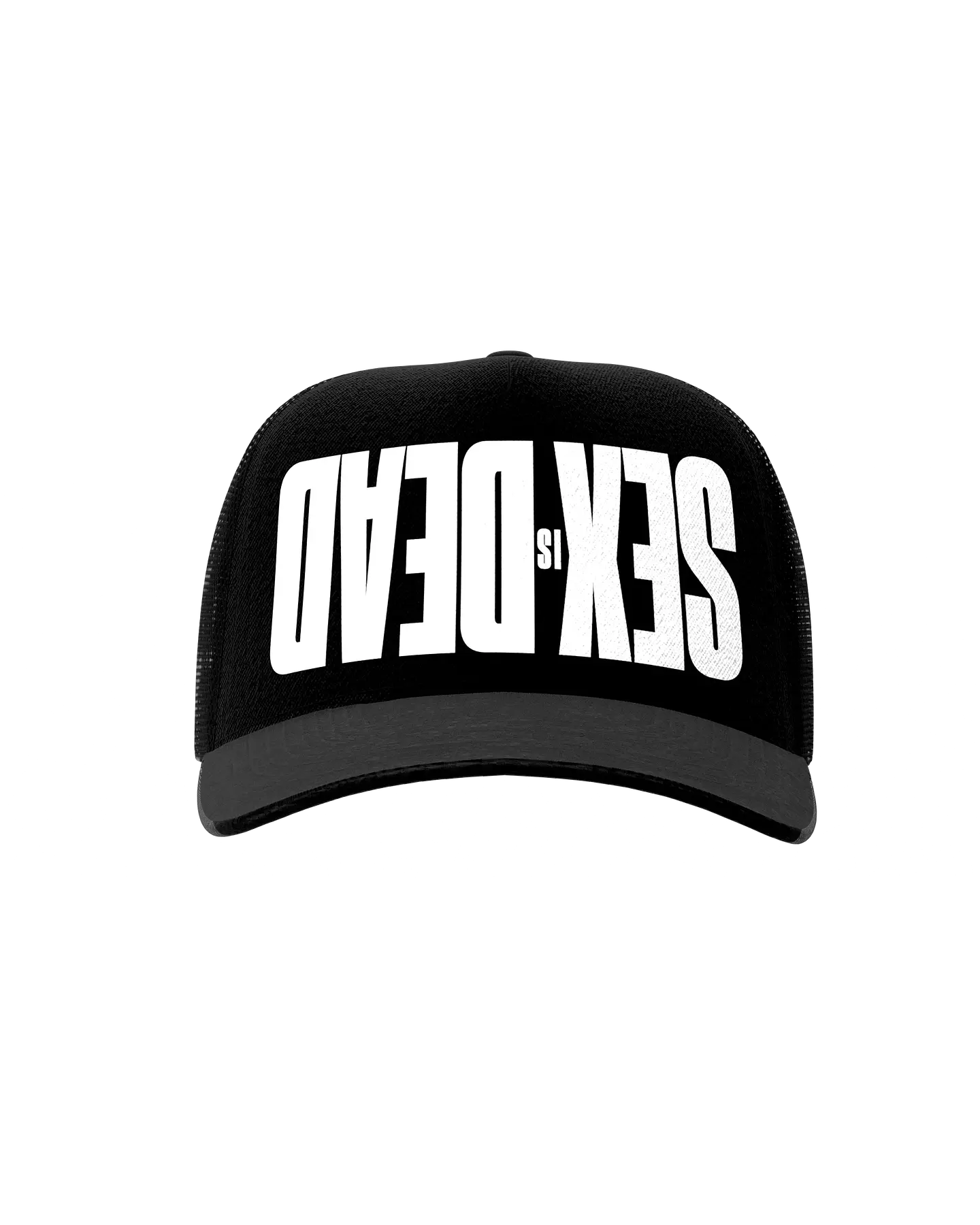 SEX IS DEAD BLACK TRUCKER HAT 2
