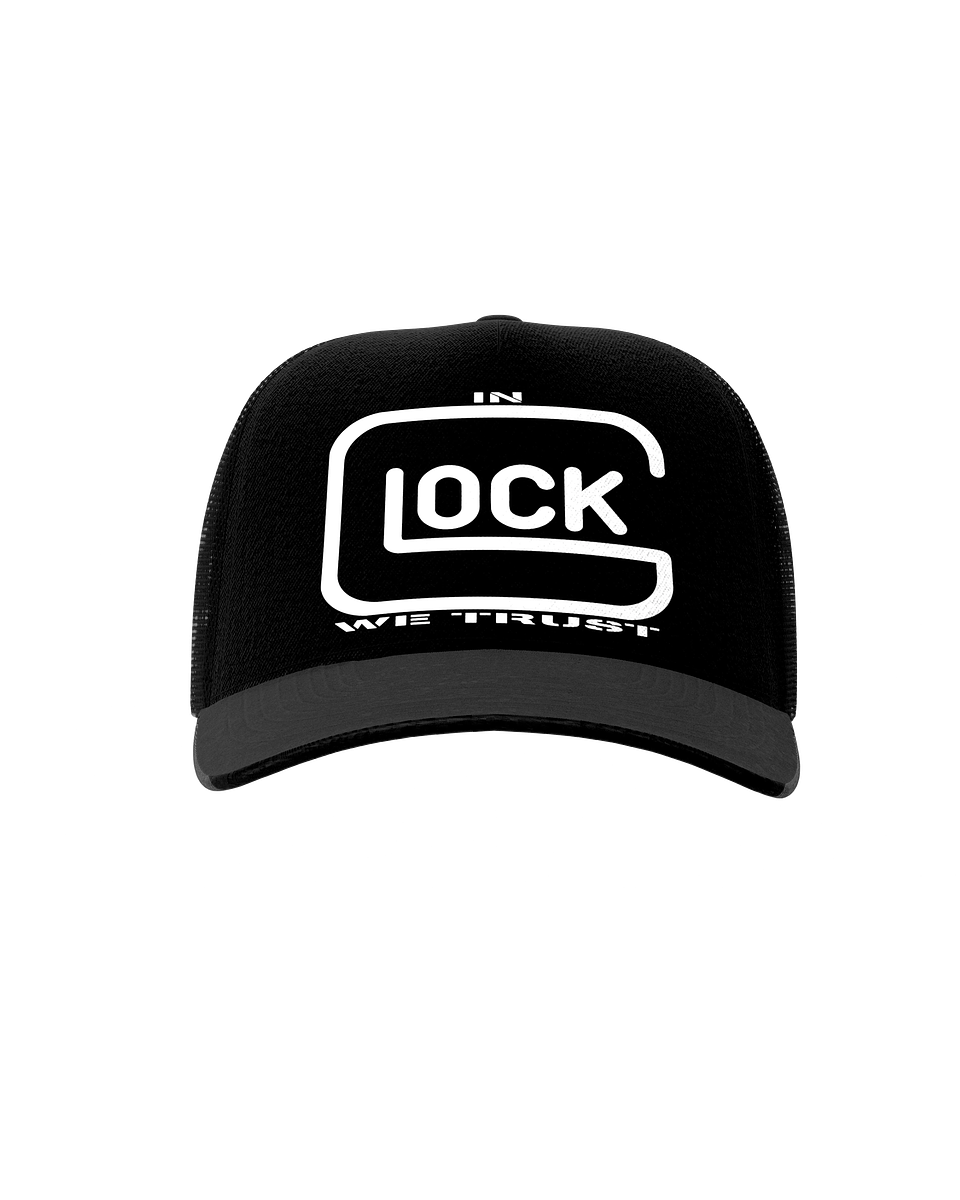 GLOCK STENCIL TRUCKER HAT 2