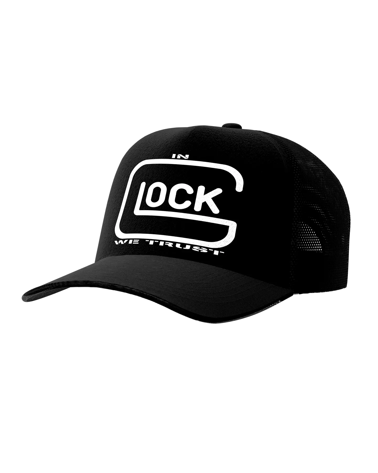 GLOCK STENCIL TRUCKER HAT 1