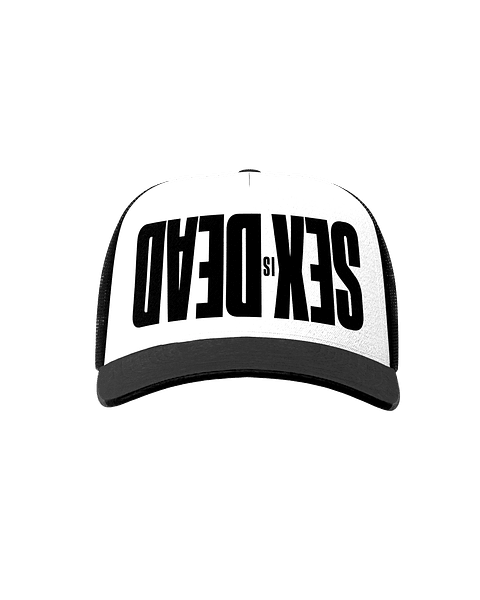 SEX IS DEAD WHITE TRUCKER HAT