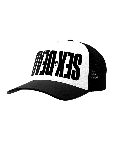 SEX IS DEAD WHITE TRUCKER HAT