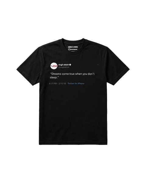 Polera VIRGIL ABLOH TWEET (FIT NORMAL)