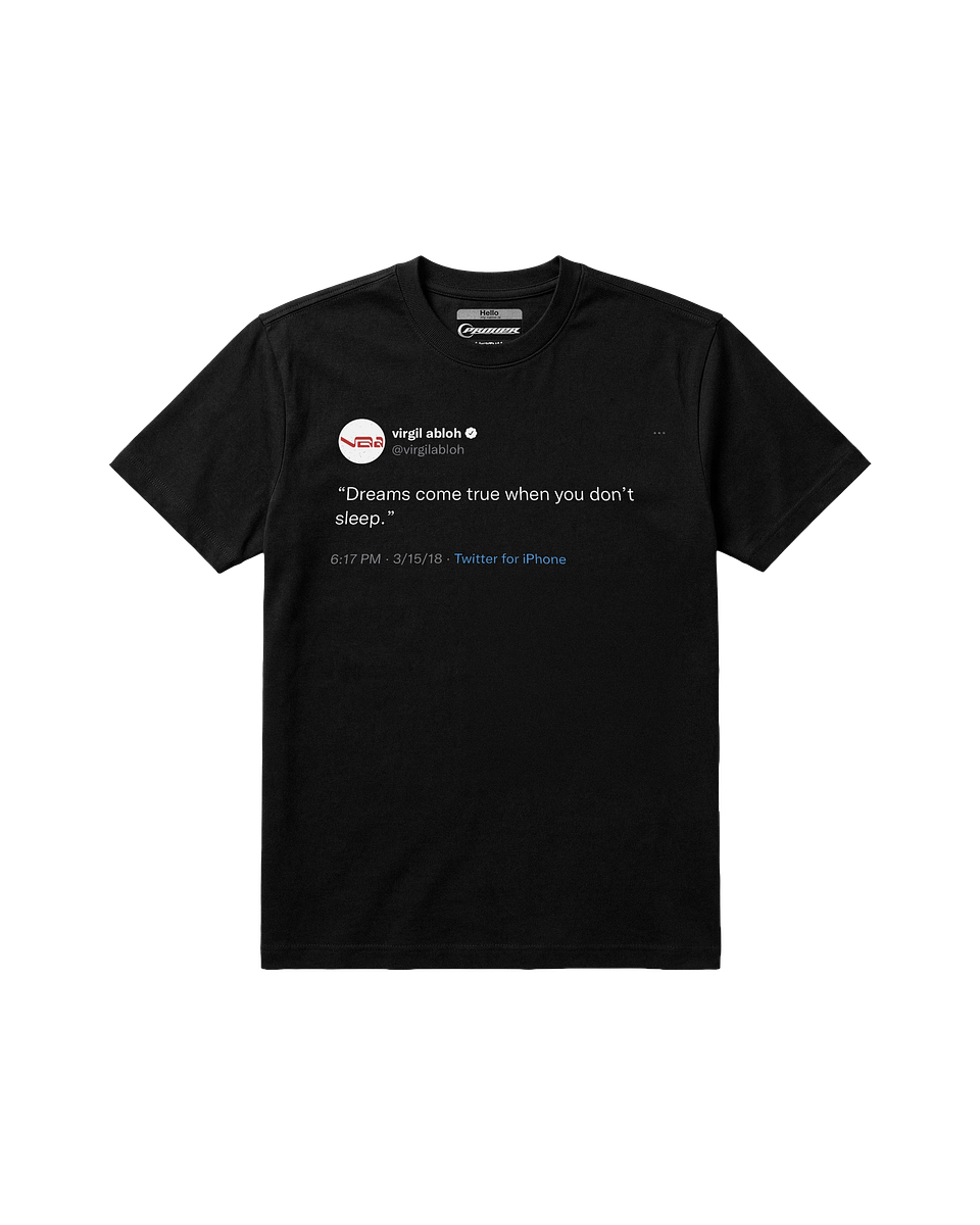 Polera VIRGIL ABLOH TWEET (FIT NORMAL) 1