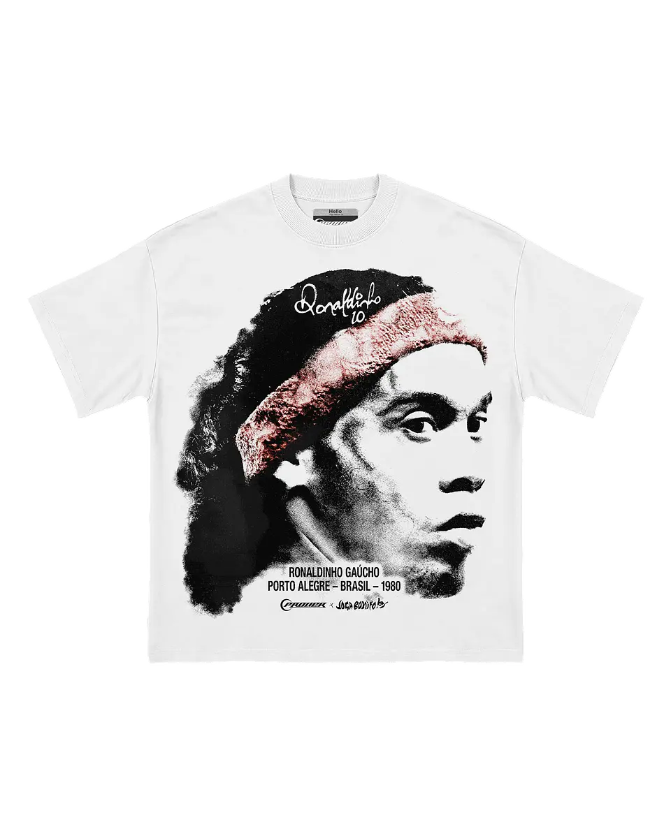 JOGA BONITO R10 WHITE Ronaldinho Tee 1