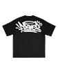 Frover Tag Solid Black Tee - thumbnail 2