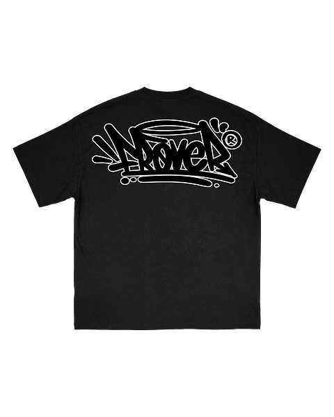 Frover Tag Outline Black Tee