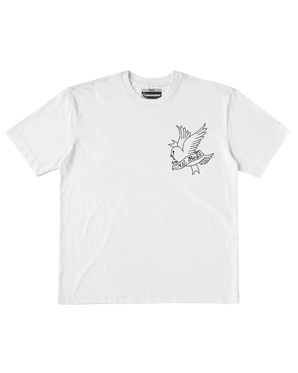 Polera Cry Baby White Tee Lil Peep 1
