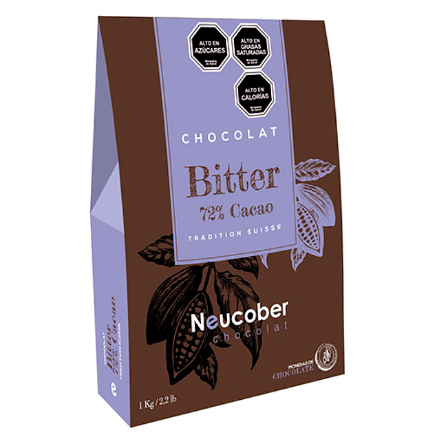 Cobertura de chocolate Bitter 72% de Cacao