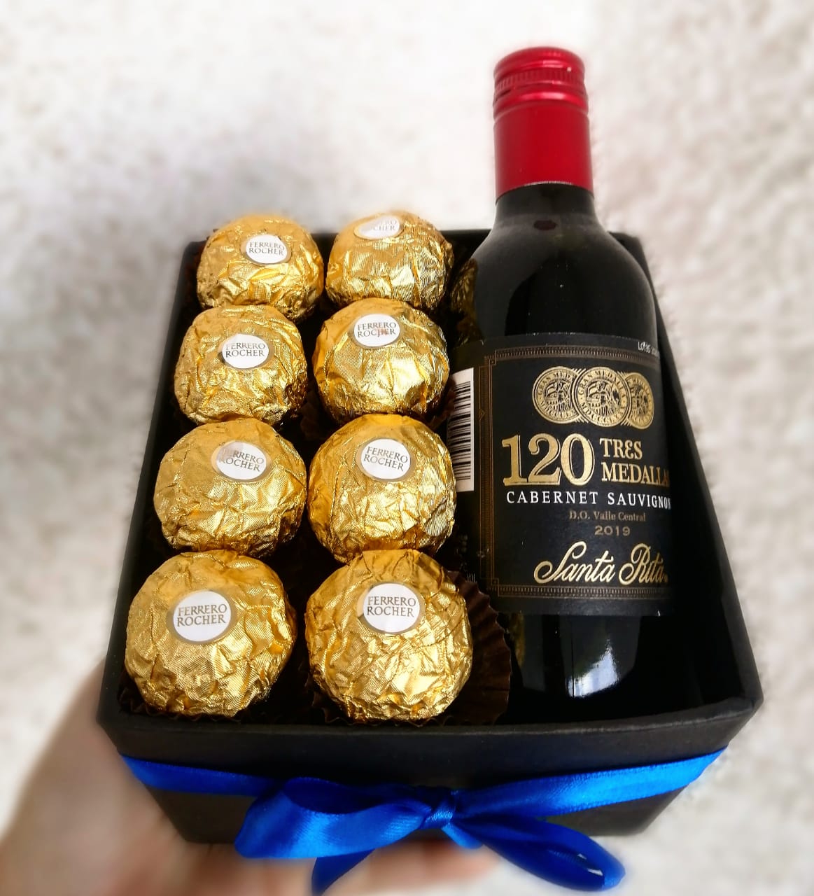 Box mini vino + bombones