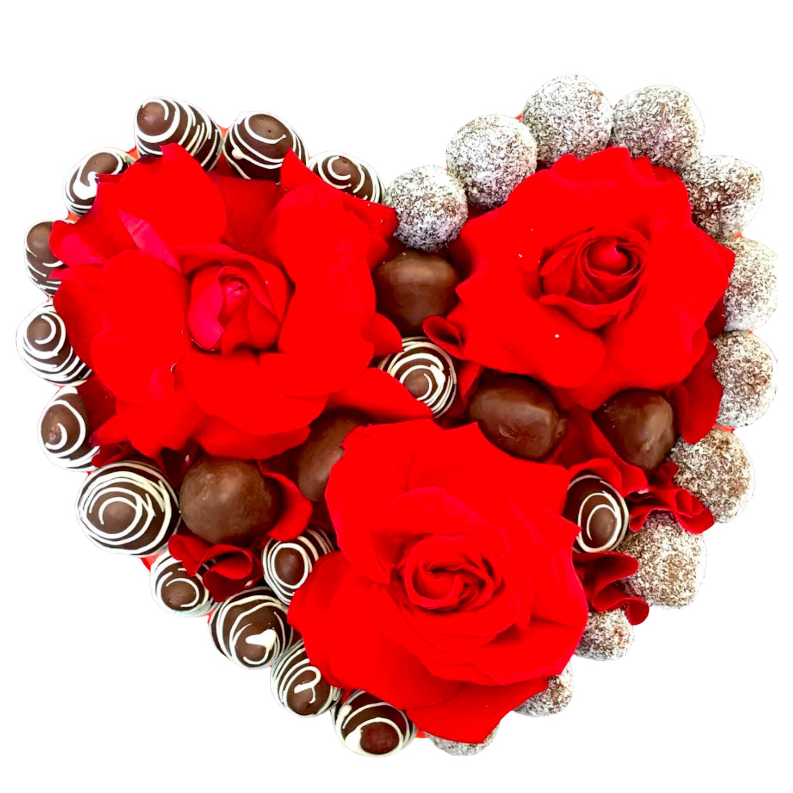 Corazon pasión frutillas