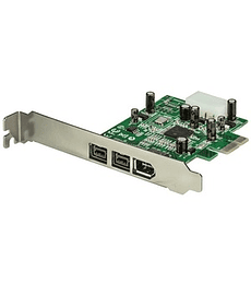 Adaptador Tarjeta FireWire PCI-Express PCI-e 1394b 1394a - 1x FireWire 400 6 pines Hembra - 2x FireWire 800 9 pines Hembra