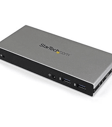 Base de Conexión Universal USB 3.0 para Laptop con DVI Doble - Replicador de Puertos Gigabit Ethernet con Adaptador HDMI VGA