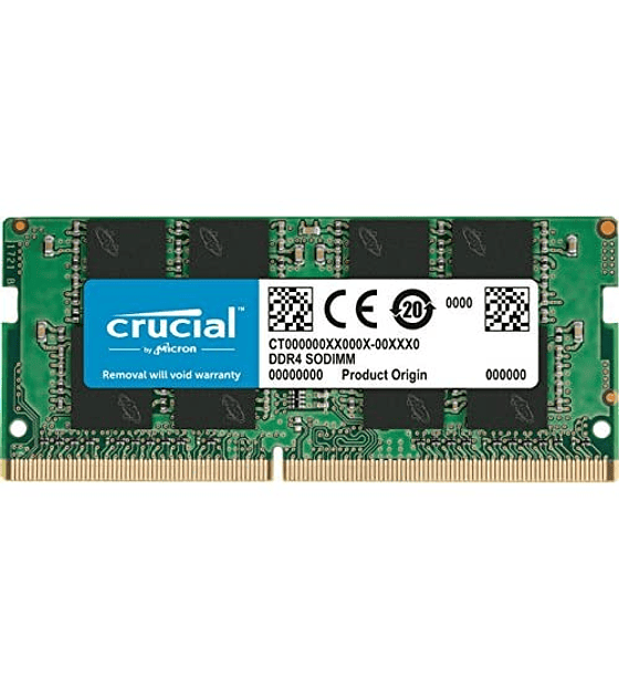 Módulo RAM Crucial 32GB DDR4 SDRAM 3200 mhz SODIMM 260 pin (PC4-25600)