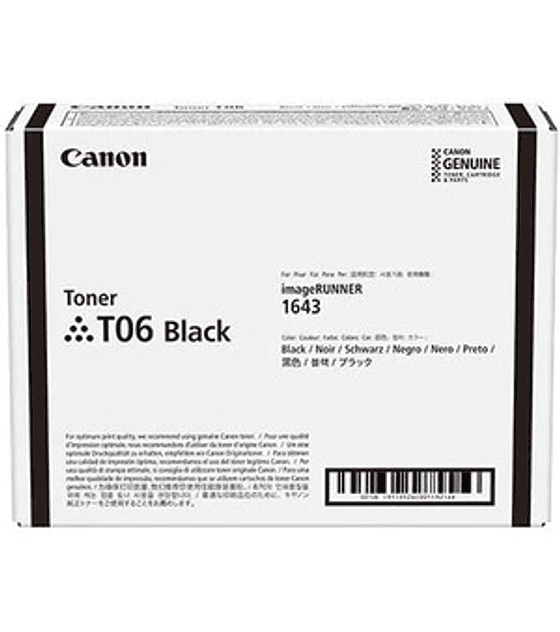 Cartucho de tóner Canon T06 negro 3526C001