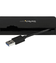 Replicador de Puertos USB 3.0 con HDMI o VGA Ethernet Gigabit y USB Pass-Through - Docking Station para Portátil