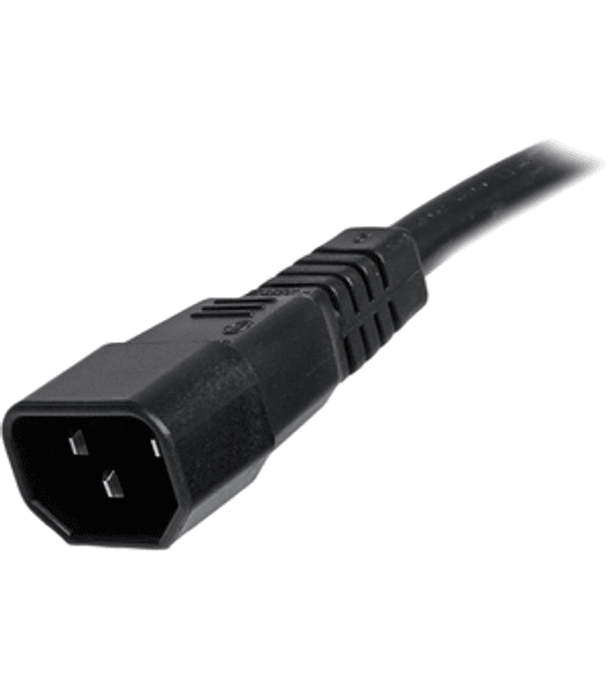 Cable 1,8m 14 AWG Adaptador Jumper Bridge IEC C14 a IEC C15 para Servidor UPS