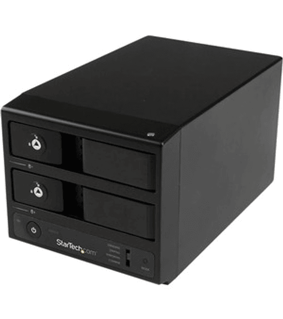 Cofre USB 3.0 UASP eSATA de 2 Bahias 3.5 SATA III Hot Swap