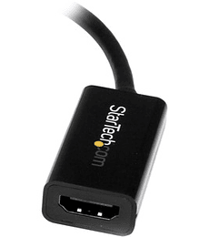 Conversor de Video Mini DisplayPort a HDMI con Audio # Adaptador Activo MDP 1.2 para MacBook Pro # 4K 30Hz - Negro