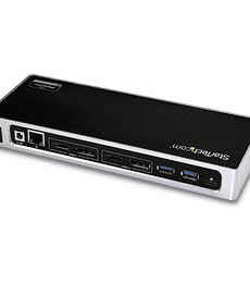 Docking Station USB Tipo C para Portátiles de 2 Puertos DisplayPort o HDMI - Replicador de Puertos USBC DisplayLink 4K